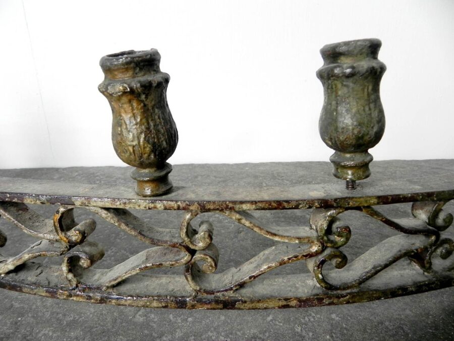 Portacandele Egiziano In Resina Nera - Decorazione Misteriosa Per Halloween E Arredamento Vintage - Foto 2