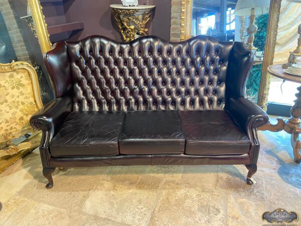 Chesterfield leather sofa