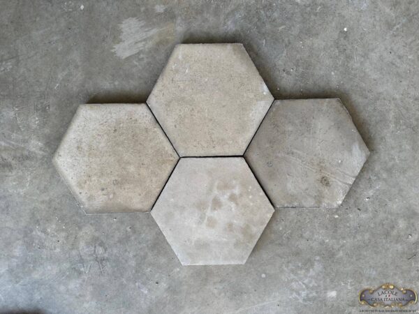 Hexagonali cement tiles