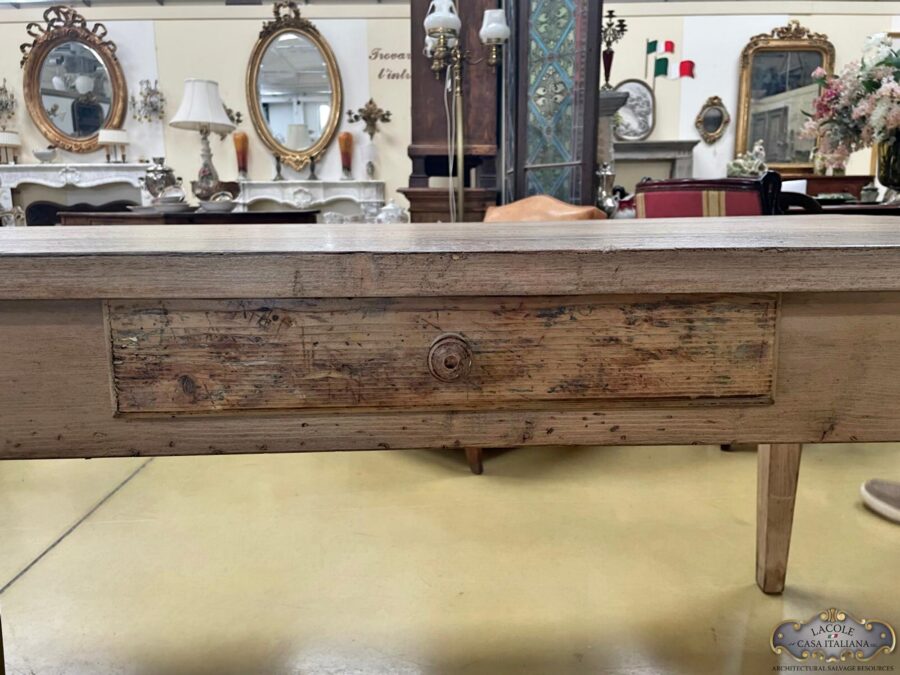 Table made of antique wood