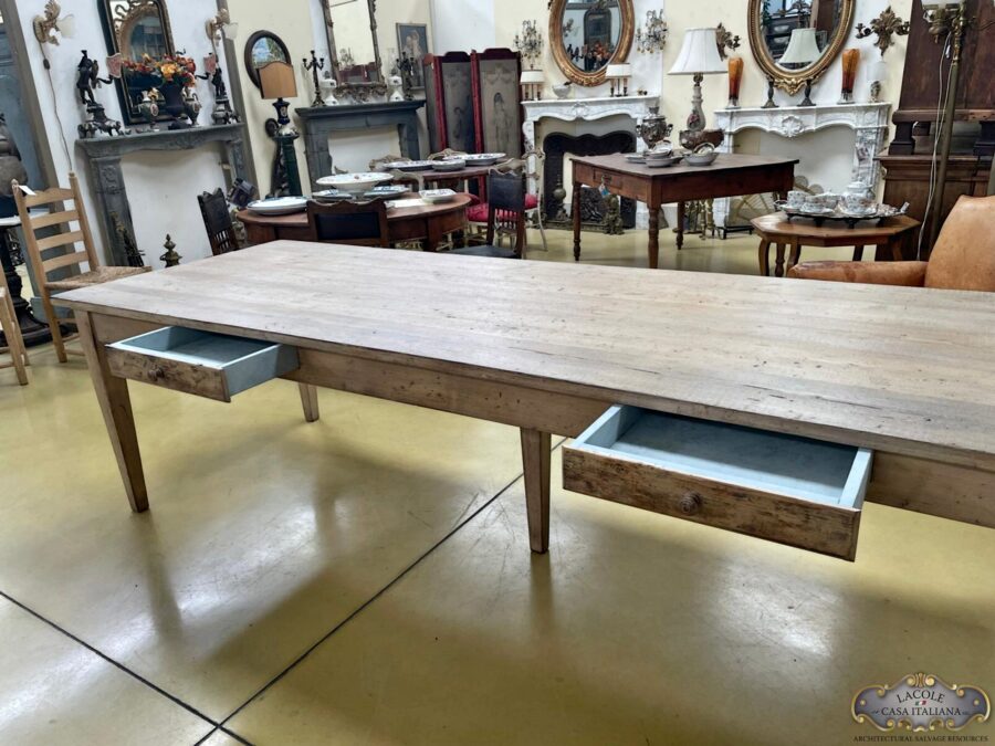 Table made of antique wood
