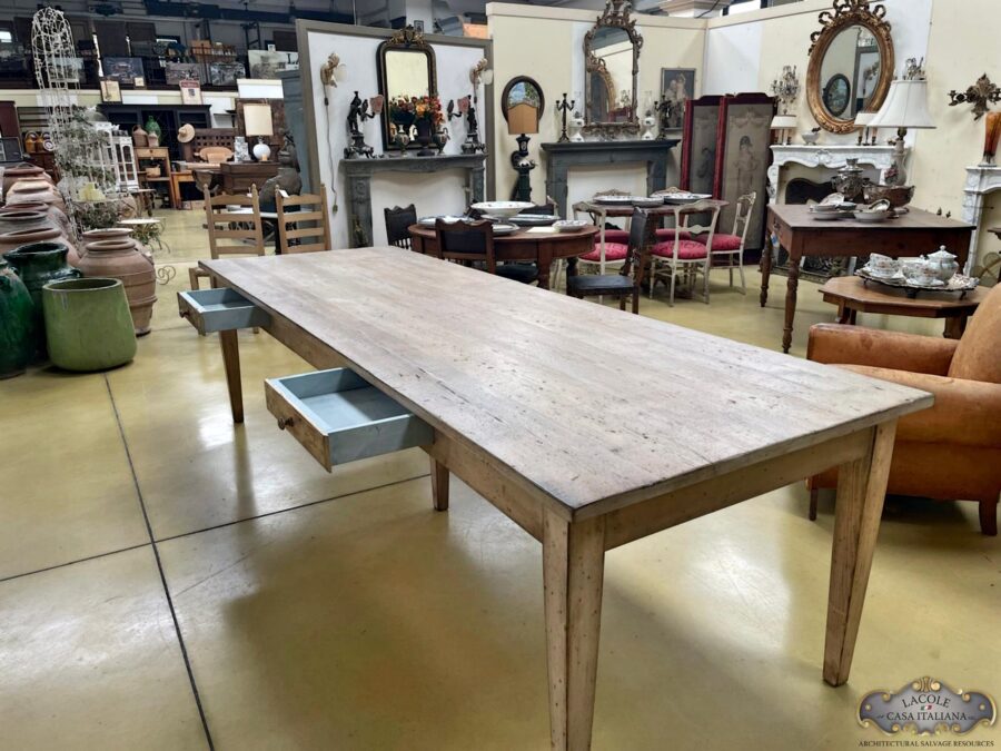 Table made of antique wood