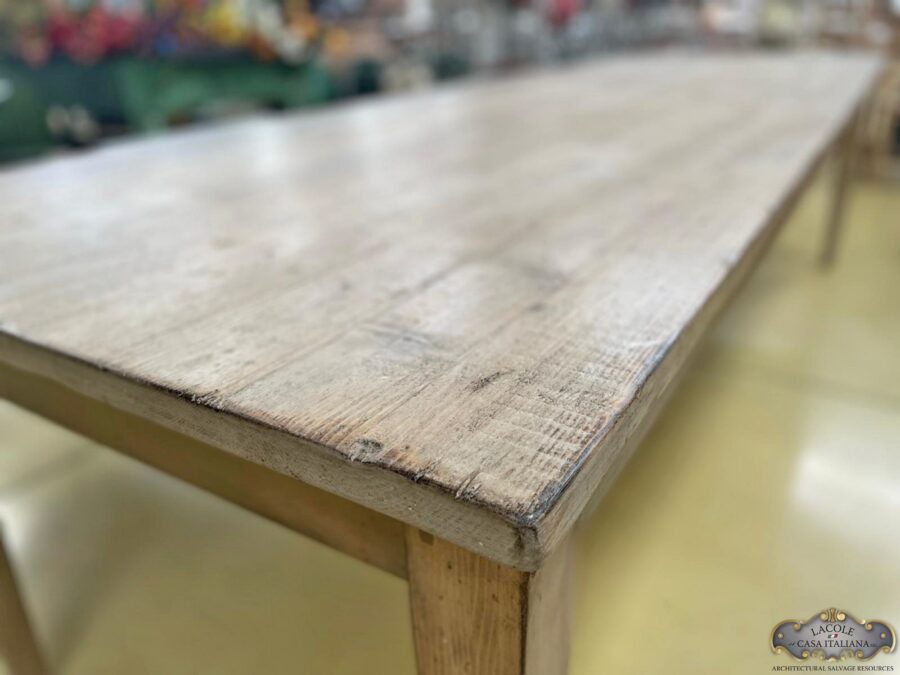 Table made of antique wood