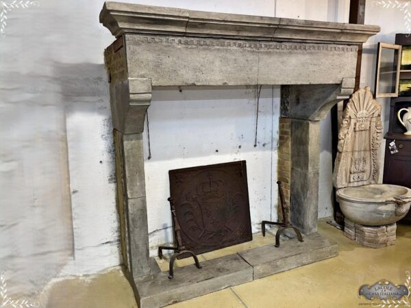 Antique fireplace mantel